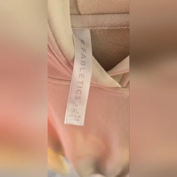 Fabletics Oversized Women’s Cozy Hoodie Cream/Oatmeal XL Pockets & Athleisure - Picture 6 of 6